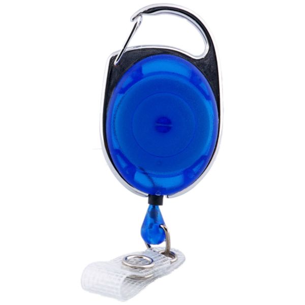 Premier Kartenjojo 32mm, Karabiner u. Textillasche transparent blau