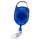 Premier Kartenjojo 32mm, Karabiner u. Textillasche transparent blau