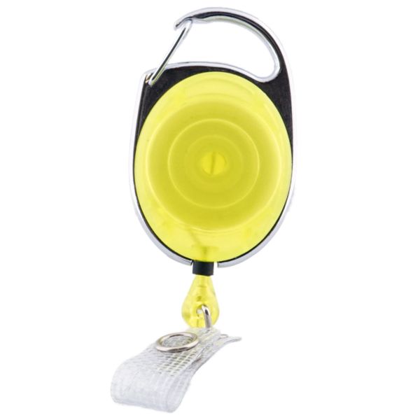 Premier Kartenjojo 32mm, Karabiner u. Textillasche transparent gelb