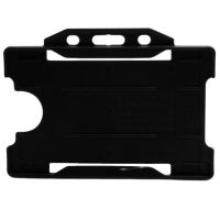 Kartenhalter Economy Querformat, farbig schwarz