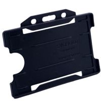 Kartenhalter Economy Querformat, farbig schwarz