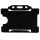Kartenhalter Economy Querformat, farbig schwarz