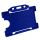Kartenhalter Economy Querformat, farbig blau