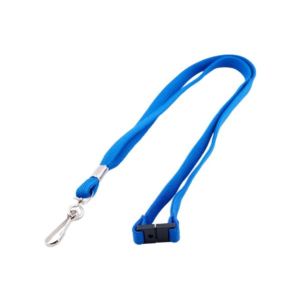 Lanyard 10mm mit Metalldrehhaken, Advanced blau / 100 Stk