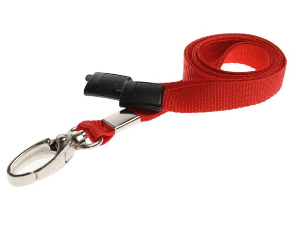 Lanyard 10mm mit Premium Karabinerhaken, Advanced rot / 100 Stk
