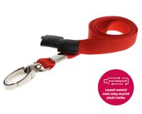 Lanyard 10mm mit Premium Karabinerhaken, Advanced rot / 100 Stk