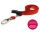 Lanyard 10mm mit Premium Karabinerhaken, Advanced rot / 100 Stk