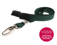 Lanyard 10mm mit Premium Karabinerhaken, Advanced dunkelgrün / 100 Stk