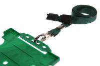 Lanyard 10mm mit Premium Karabinerhaken, Advanced dunkelgrün / 100 Stk