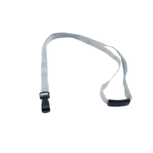 Lanyard 10mm mit Plastikhaken, Advanced grau / 100 Stk