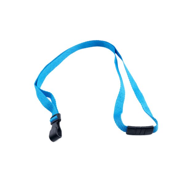 Lanyard 10mm mit Plastikhaken, Advanced blau / 100 Stk