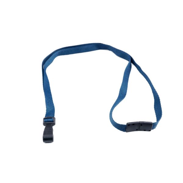 Lanyard 10mm mit Plastikhaken, Advanced dunkelblau / 100 Stk