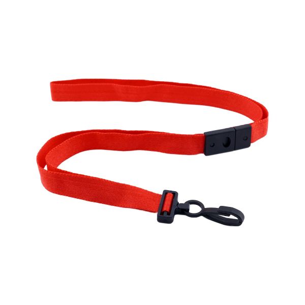 Lanyard 15mm mit Plastikhaken, Advanced rot / 100 Stk