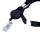 Lanyard 15mm mit Jojo und Textillasche schwarz
