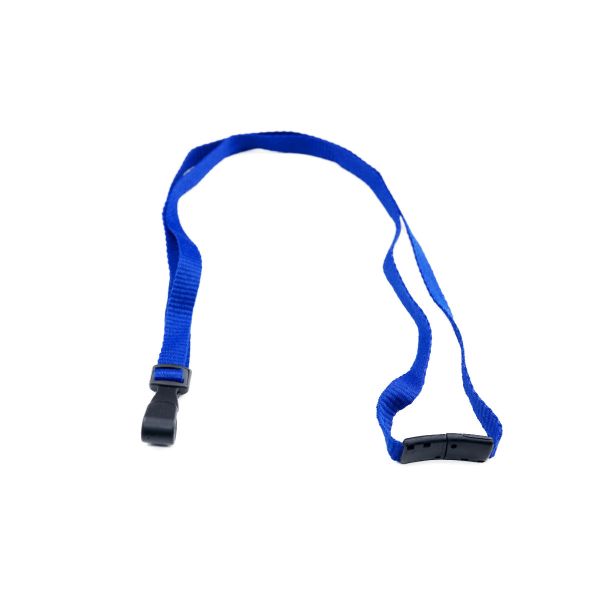 Lanyard 10mm mit Plastikhaken, Advanced königsblau / 100 Stk