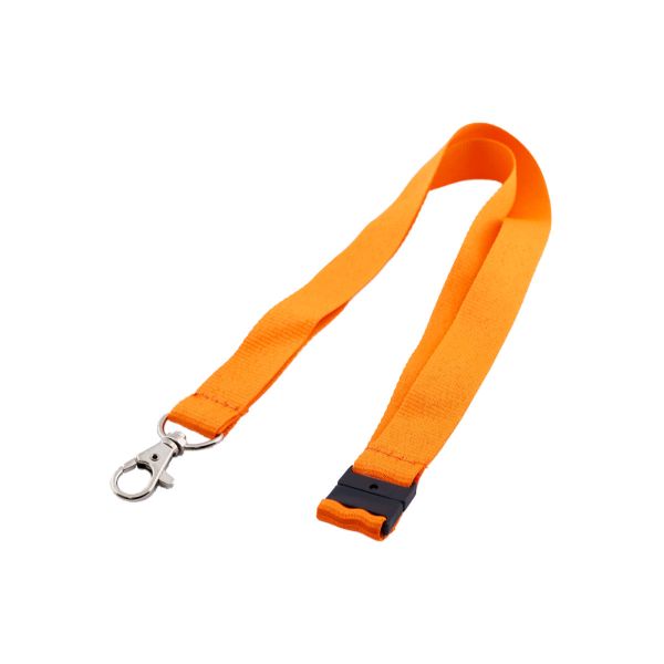 Lanyard 20mm mit Karabinerhaken, Advanced orange / 100 Stk