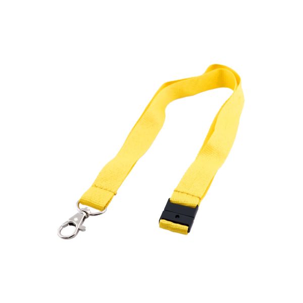 Lanyard 20mm mit Karabinerhaken, Advanced gelb / 100 Stk