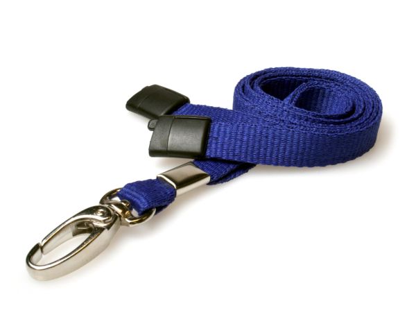 Lanyard 10mm mit Premium Karabinerhaken, Advanced königsblau / 100 Stk