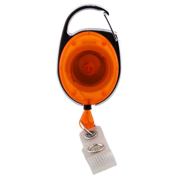 Premier Kartenjojo 32mm, Karabiner mit Gürtelclip transparent orange