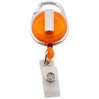 Premier Kartenjojo 32mm, Karabiner mit Gürtelclip transparent orange