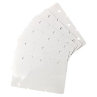 Plastikkarten 3er - Keytags, blanko weiß,...