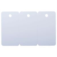 Plastikkarten 3er - Keytags, blanko weiß,...