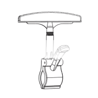 aufsteckbare Schilderhalterung 100mm, schwarz