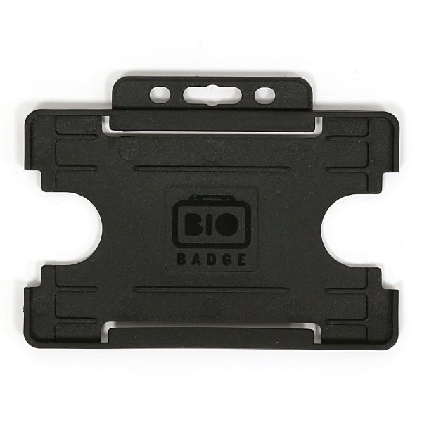 Kartenhalter BIOBADGE, Querformat schwarz