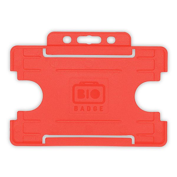 Kartenhalter BIOBADGE, Querformat rot