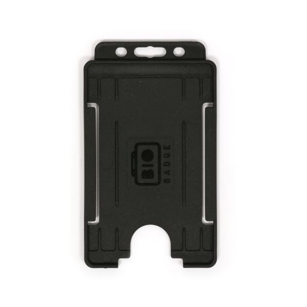 Kartenhalter BIOBADGE, Hochformat schwarz