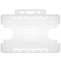 Kartenhalter BIOBADGE DUO, Querformat transparent