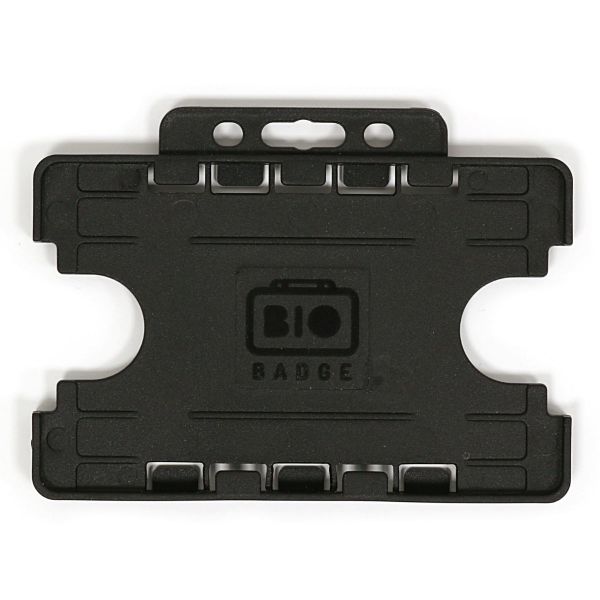 Kartenhalter BIOBADGE DUO, Querformat schwarz