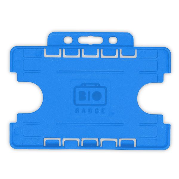 Kartenhalter BIOBADGE DUO, Querformat blau