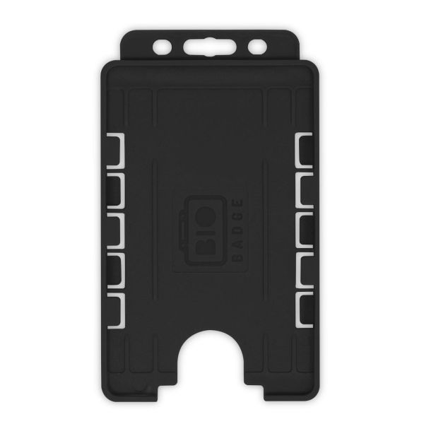 Kartenhalter BIOBADGE DUO, Hochformat schwarz