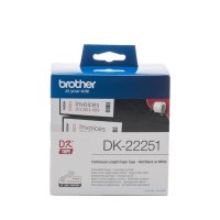 Brother DK-22251 62mm, Endlosetiketten Rolle schwarz-rot...