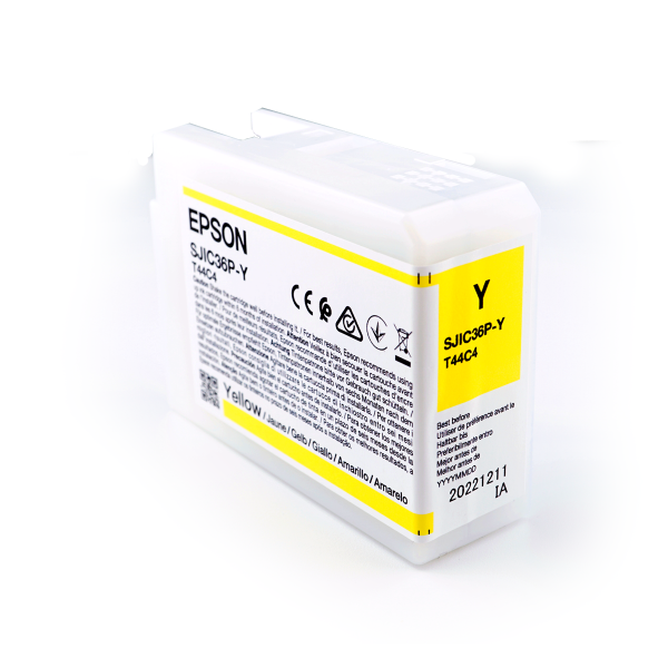 Tintenpatrone Epson SJIC36P-Y Gelb für ColorWorks C6000 und C6500