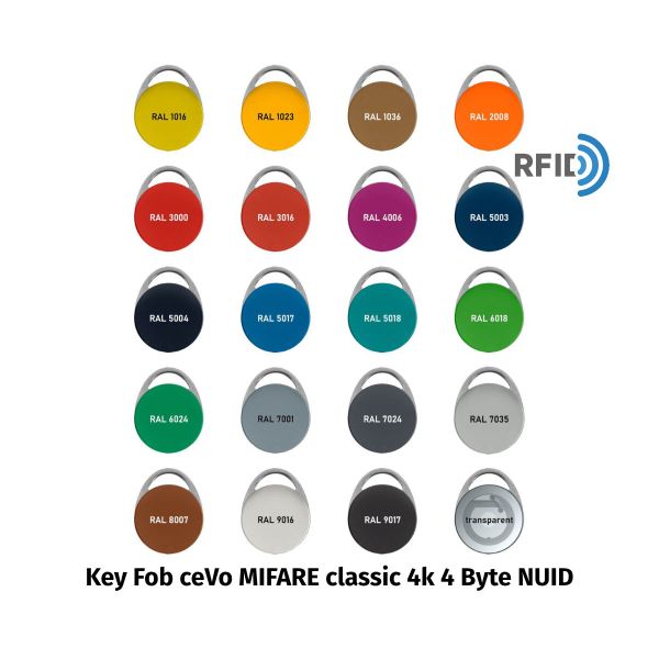 Key Fob ceVo MIFARE classic 4k 4 Byte NUID