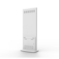 Freistehende digitale Stele im Tablet-Stil 55" weiß