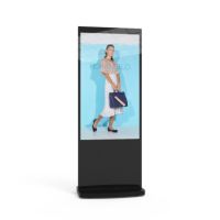 Freistehende digitale Stele im Tablet-Stil 50" schwarz