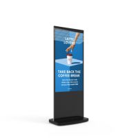Freistehende digitale Stele im Tablet-Stil 50" schwarz