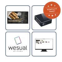 Wand-Display-Bundle Digitale Kreidetafel 50"