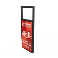 Doppelseitiges Fensterdisplay UHBD 49", Schwarz