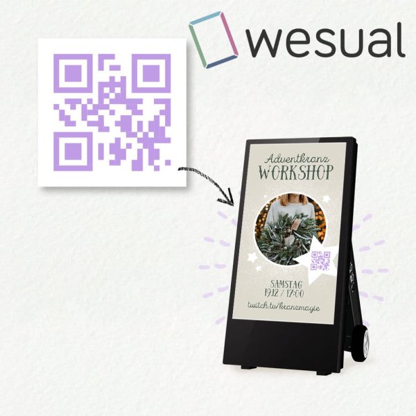 Wesual Create "QR Code" Modul für Wesual Digital Signage Software