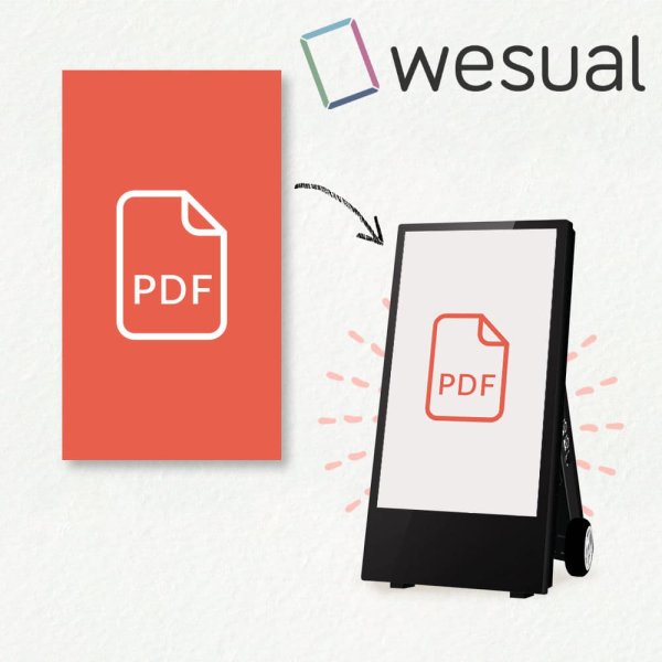 Wesual Create "PDF Vorlage" Modul für Wesual Digital Signage Software