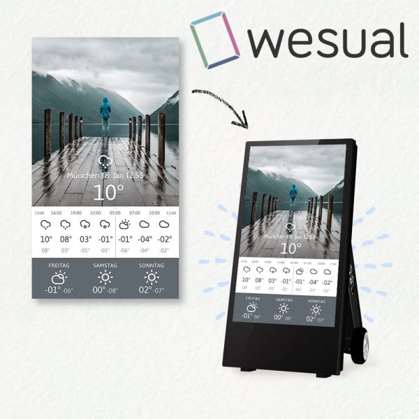 Wesual Create "Wetter Modul" für Wesual Digital Signage Software