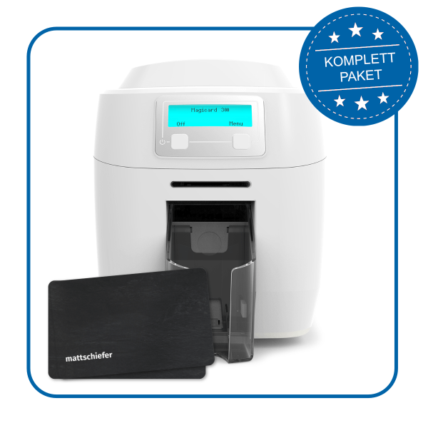 Magicard 300 Preisschilddruck Bundle, Schieferoptik 50mm