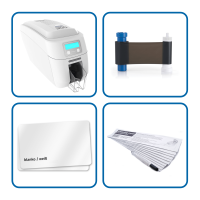 Magicard 300 Preisschilddruck Bundle, Weiß blanko 54mm