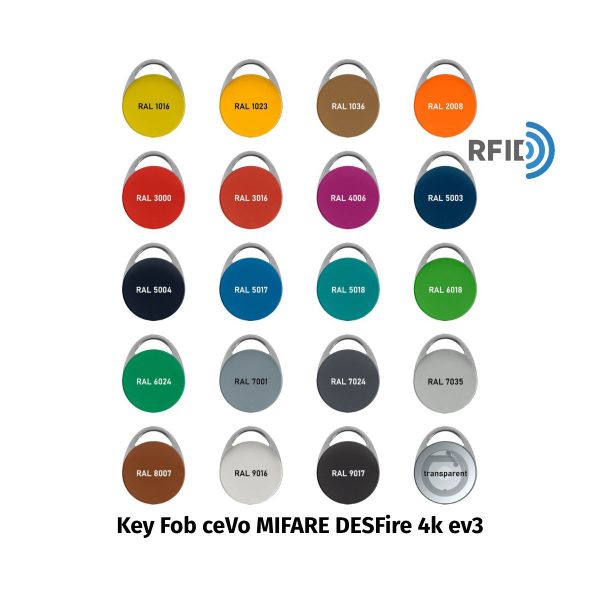 Key Fob ceVo MIFARE DESFire 4k ev3 70pF