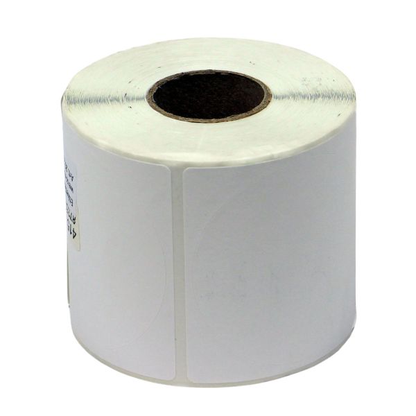 Etikettenrolle Rund, 75mm glossy, 415 Inkjet-Etiketten