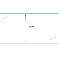 Etikettenrolle 105mm, glänzend